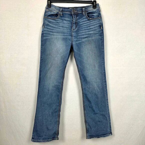 BKE Hudson Boys Straight Leg Jeans 16 Regular Blue Denim - Picture 1 of 10